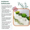Suculenta Artificial Mini Vaso de Cerâmica Branco - 7