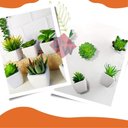 Ver mais imagens de Suculenta Artificial Mini Vaso de Cerâmica Branco