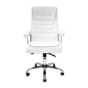 Ver imagem 2 de Cadeira de Escritório Presidente Monique Big Executiva com Mola Ensacada Giratória Branca