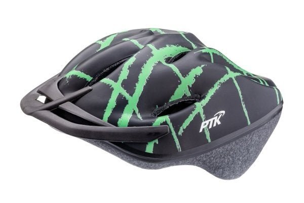 Capacete Ciclismo Podium Ptk Mtb Speed Preto Verde 56 A 62