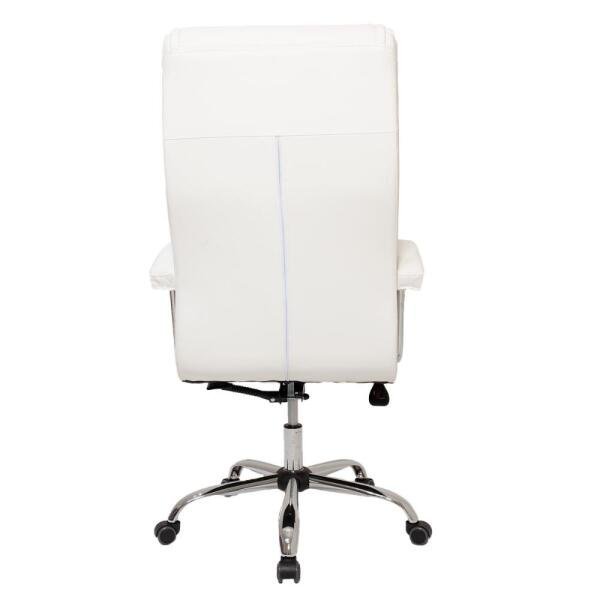 Kit 2 Cadeiras de Escritório Presidente Monique Big Executiva com Mola Ensacada Giratória Branca - 5