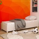 Ver imagem 1 de Base de Cama Box Solteiro Mônaco Neve - Tcil Móveis