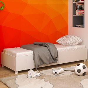 Base de Cama Box Solteiro Mônaco Neve - Tcil Móveis