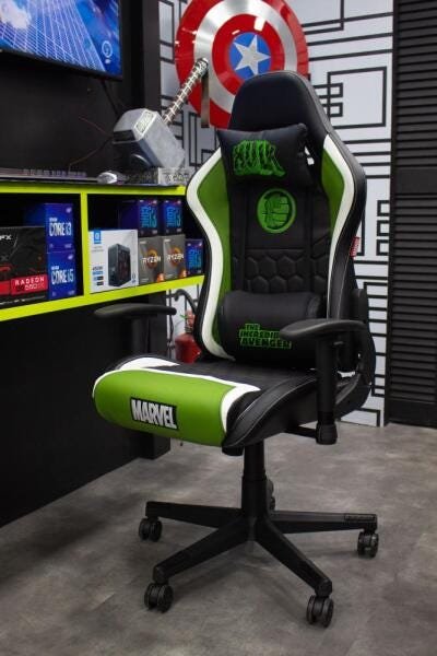 Cadeira Gamer Marvel Hulk Gaming Pro Reclinável - 4