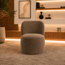 Ver imagem 2 de Poltrona Decorativa Bia Orgânica Veludo Recepção Sala Estar Quarto
