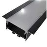 Perfil de Led Embutir 50x20mm Barra de 3m Astraled - Preto - 1