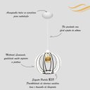 Ver imagem 3 de Luminária Lustre Pendente Madeira Teto Sala Quarto Cozinha Balcão NY Dia Branco