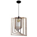 Ver imagem 3 de Luminária Lustre Pendente Sala Jantar Cozinha Moderno Retângulo Grande Carvalho