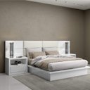 Ver imagem 4 de Abajur Madeira Decoração Quarto Cabeceira Modelo Torre Branco 40cm Bivolt