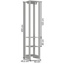 Ver imagem 3 de Closet com 1 Cabideiro e 2 Prateleiras Yes Nova Mobile Branco