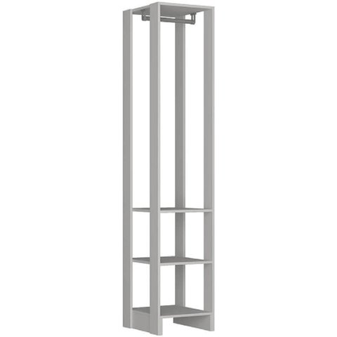 Closet com 1 Cabideiro e 2 Prateleiras Yes Nova Mobile Branco