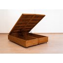 Ver imagem 4 de Cama Box Baú Rústica Queen Size Bipartida Serenelife - Imbuia