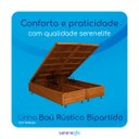 Ver imagem 5 de Cama Box Baú Rústica Queen Size Bipartida Serenelife - Imbuia