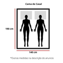 Ver imagem 2 de Cama de Casal Bella de Madeira Maciça Reforçada Cor Imbuia