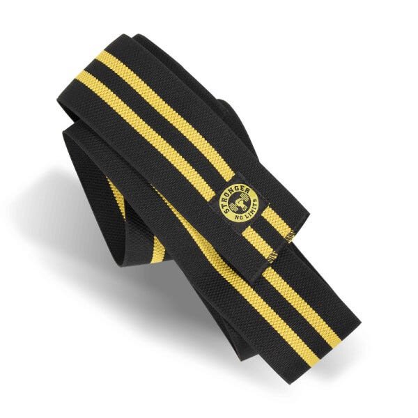 Kit Proteção para Cross Training Grip com Munhequeira + Faixa de Joelho Amarela - M - 3