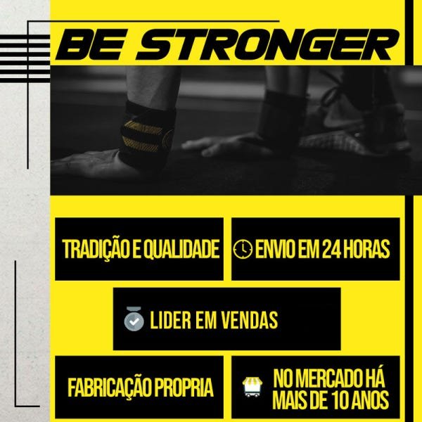 Kit Pull Up Cross Training Grip com Munhequeira + Faixa de Joelho Amarela - M - 7