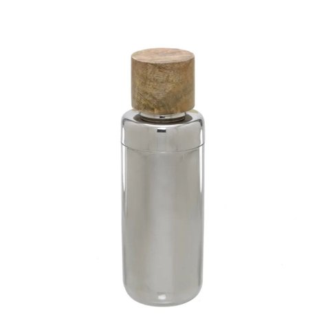 Coqueteleira de Aço Inox e Madeira 23cm 16692-pl