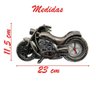 Relógio de Mesa Modelo Moto para Decoração 23cm - 4