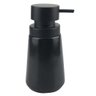 Porta Sabonete Líquido de Porcelana Preto 8,5 x 8,5 x 17cm - 1
