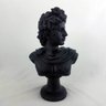 Escultura Decorativa Busto Romano Preto em Resina 44,5cm NK0043 BTC - 1