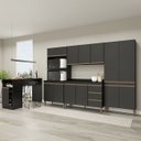Ver imagem 1 de Armário de Cozinha Completa Modulada 6 Peças 2,80m + 1,36m Essenza Móvel na Caixa