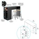 Ver imagem 6 de Armário de Cozinha Completa Modulada 6 Peças 2,80m + 1,36m Essenza Móvel na Caixa