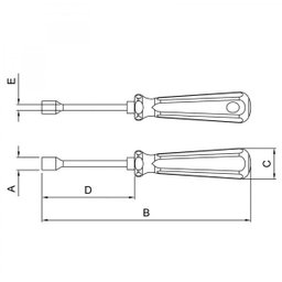 Chave Canhão 3/16"x125mm Tramontina - 2