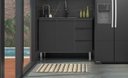 Ver imagem 1 de Gabinete de Cozinha em Aço 1,15 M – Durabilidade e Design Moderno:preto