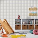 Ver imagem 3 de PAPEL DE PAREDE BOBINEX SONHOS - XADREZ CINZA