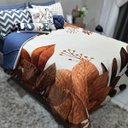 Ver imagem 1 de JOGO DE CAMA CASAL KING 9 PEÇAS - FLOR DE MÃE - CASA DA FAMA