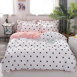 Jogo de Cama Solteiro 6 Peças Pin Up com Edredom Bicolor - 1