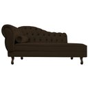 Ver imagem 2 de Diva Recamier Diana 140cm Lado Direito Corano - Amarena Móveis - Marrom
