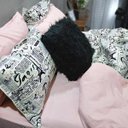 Ver imagem 2 de KIT JOGO DE CAMA SOLTEIRO KING 7 PEÇAS PARIS COM ALMOFADA
