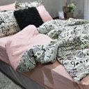Ver imagem 3 de KIT JOGO DE CAMA SOLTEIRO KING 7 PEÇAS PARIS COM ALMOFADA