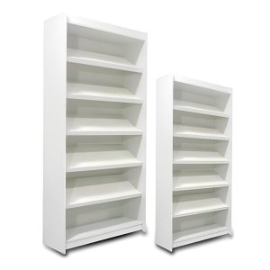 Estante Sapateira Expositor Branco 185x92x32cm - Deep