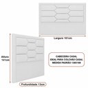Ver imagem 2 de Cabeceira para Cama Box Casal 161cm Kauai Facto Off White - Sallar Home