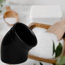 Ver imagem 2 de Saleiro Médio Gourmet de Porcelana Para Mesa e Bancada 13cm - Wp Connect Saleiro Aberto Preto