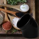 Ver imagem 5 de Saleiro Médio Gourmet de Porcelana Para Mesa e Bancada 13cm - Wp Connect Saleiro Aberto Preto