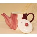 Ver imagem 2 de Bule de Porcelana Marsala - Coleção Aquarela 22x12x13,2
