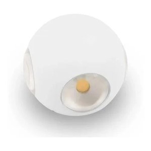 Arandela de Parede Luminária Led 12w Luz Branco Quente Formato Globo