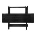 Ver imagem 4 de Mesa de Jantar Madeira Maciça Dobravel Premium 120x70 4 Cadeiras - Preto