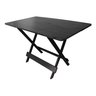 Mesa de Jantar Madeira Maciça Dobravel Premium 120x70 4 Cadeiras - Preto - 2