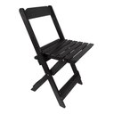 Ver imagem 3 de Mesa de Jantar Madeira Maciça Dobravel Premium 120x70 4 Cadeiras - Preto