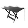 Mesa de Jantar Madeira Maciça Dobravel Premium 120x70 4 Cadeiras - Preto - 8