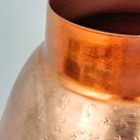 Ver imagem 5 de Vaso Cobre De Metal 35x28cm Decorativo Martelado Redondo