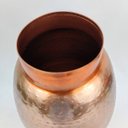 Ver imagem 4 de Vaso Cobre De Metal 35x28cm Decorativo Martelado Redondo