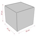 Ver imagem 7 de Poltrona de Balanço 66cm com Puff Multimóveis Cr45268