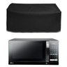 Capa Para Micro-ondas 20L 21L Preta Material Impermeável e Flanelado Uv - 1