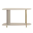 Ver imagem 6 de Aparador Decorativo Litch Mdp/mdf Base Canelada Pés em Metal Offwhite G77 - Gran Belo