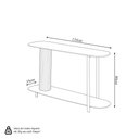 Ver imagem 2 de Aparador Decorativo Litch Mdp/mdf Base Canelada Pés em Metal Offwhite G77 - Gran Belo